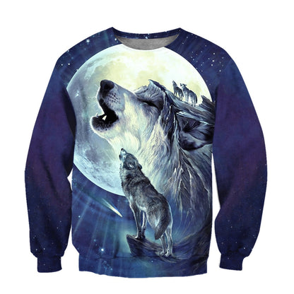 Wolf 3D All Over Printed Unisex Shirts