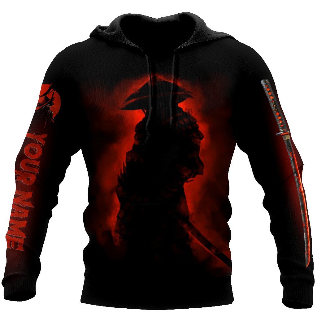 Customize Name Samurai Tattoo Japan 3D All Over Printed Unisex Shirt
