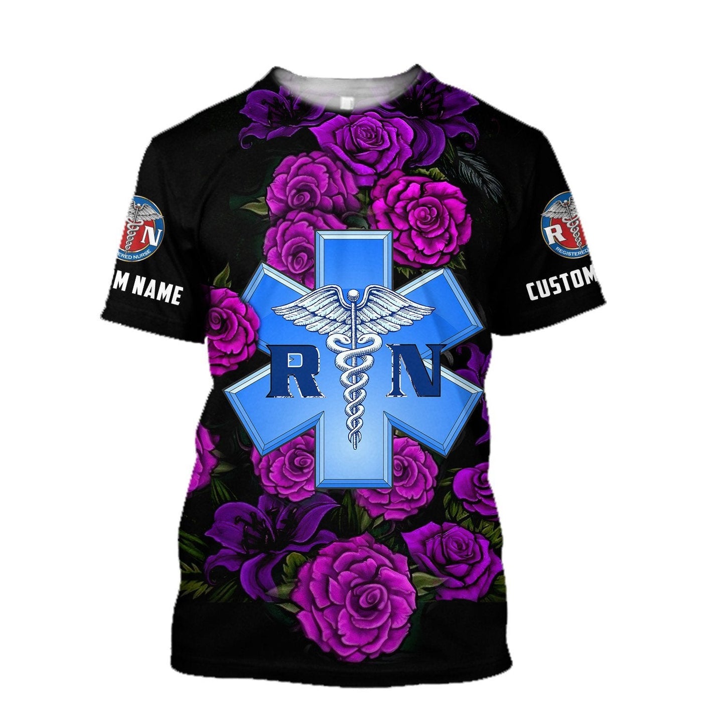 Premium Nurse Personalized Name 3D All Over Printed Unisex Shirts