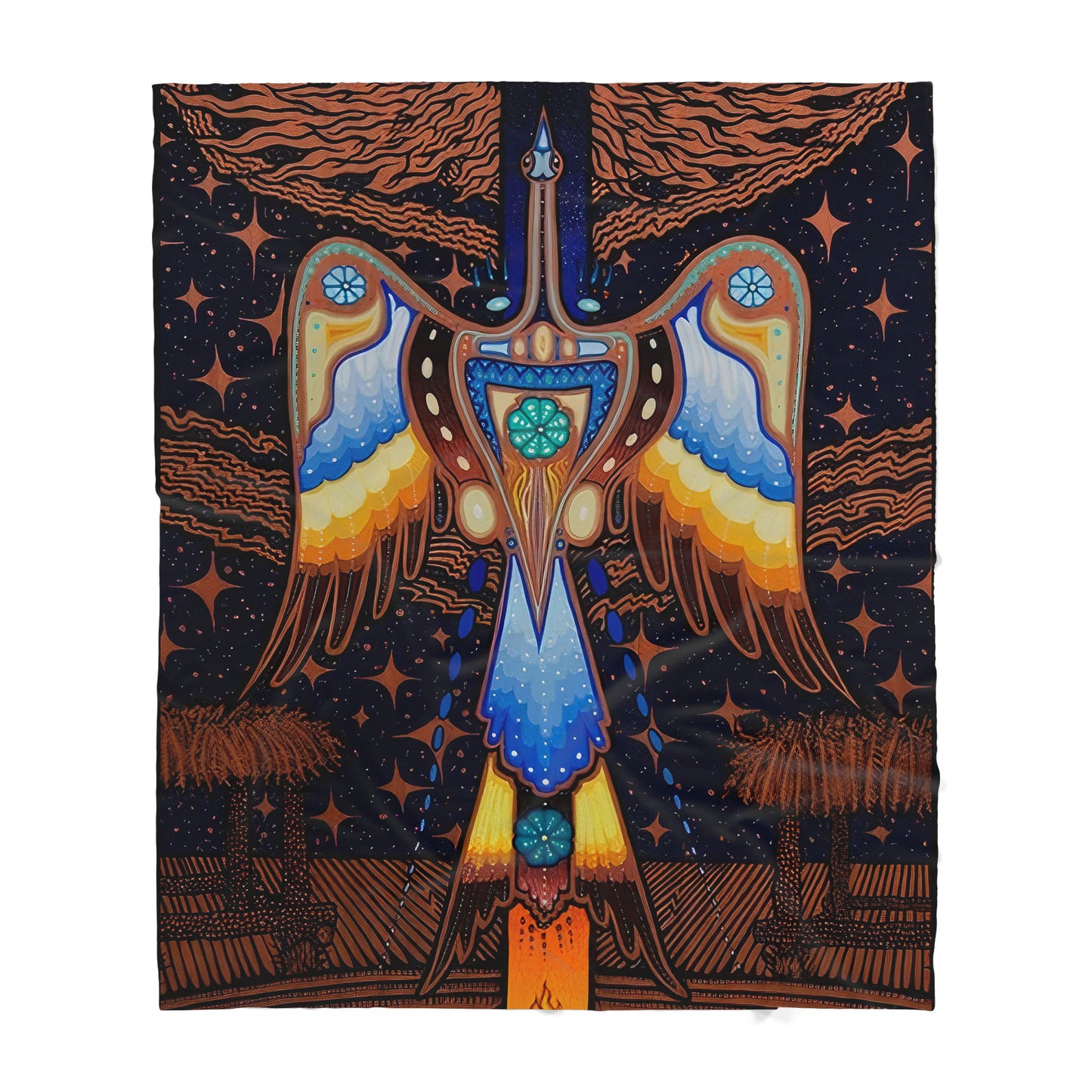 Native American Sherpa Blanket