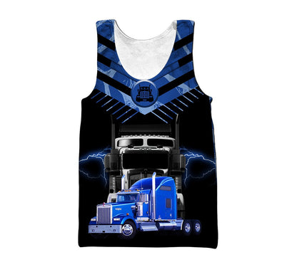 3D All Over Printed Truck Lover  Unisex Shirts Custom Name XT
