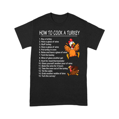 How to Cook A Turkey Thanksgiving Chef Funny Present Xmas Gift