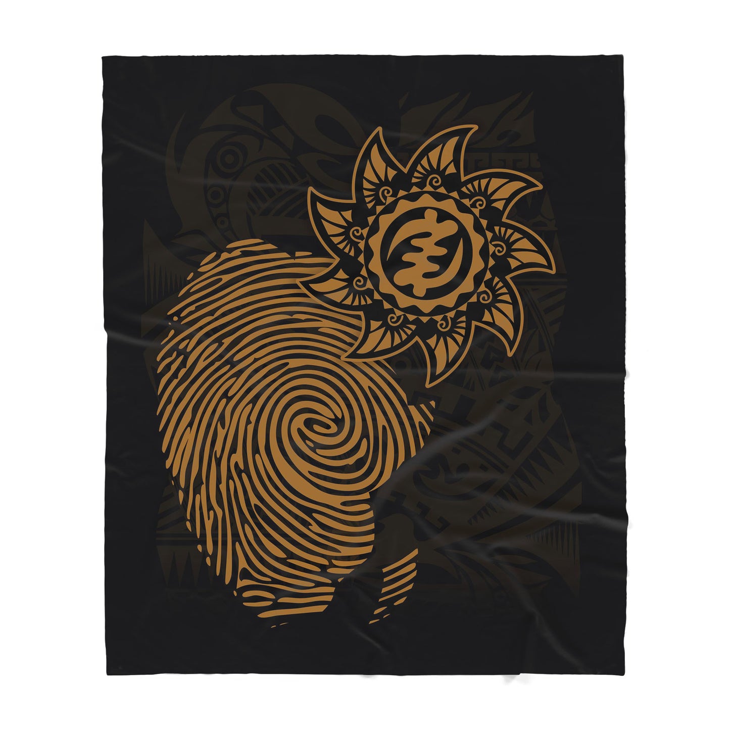 Custom Blanket - African map - Deluxe Sherpa Blanket ML