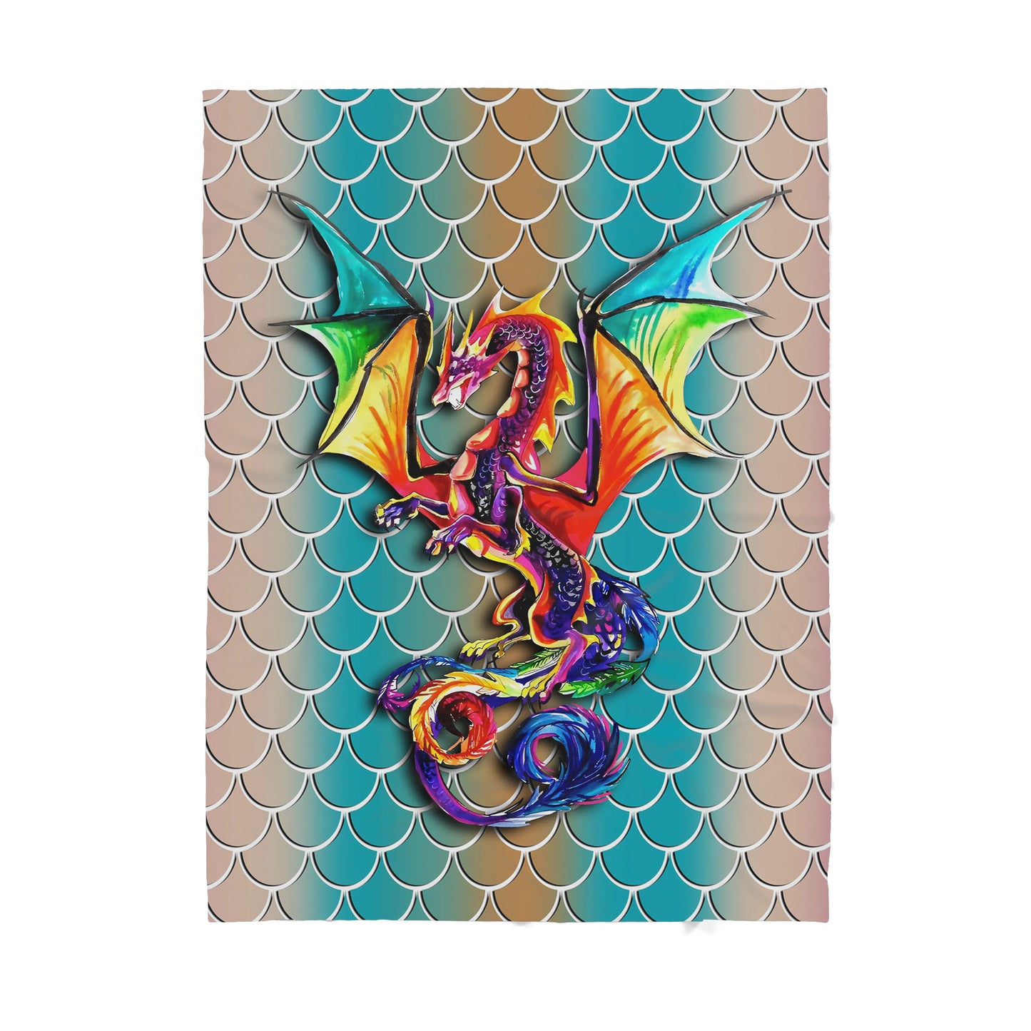 Custom Blanket Dragon Sherpa Blanket TQH
