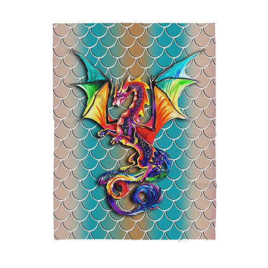 Custom Blanket Dragon Sherpa Blanket TQH