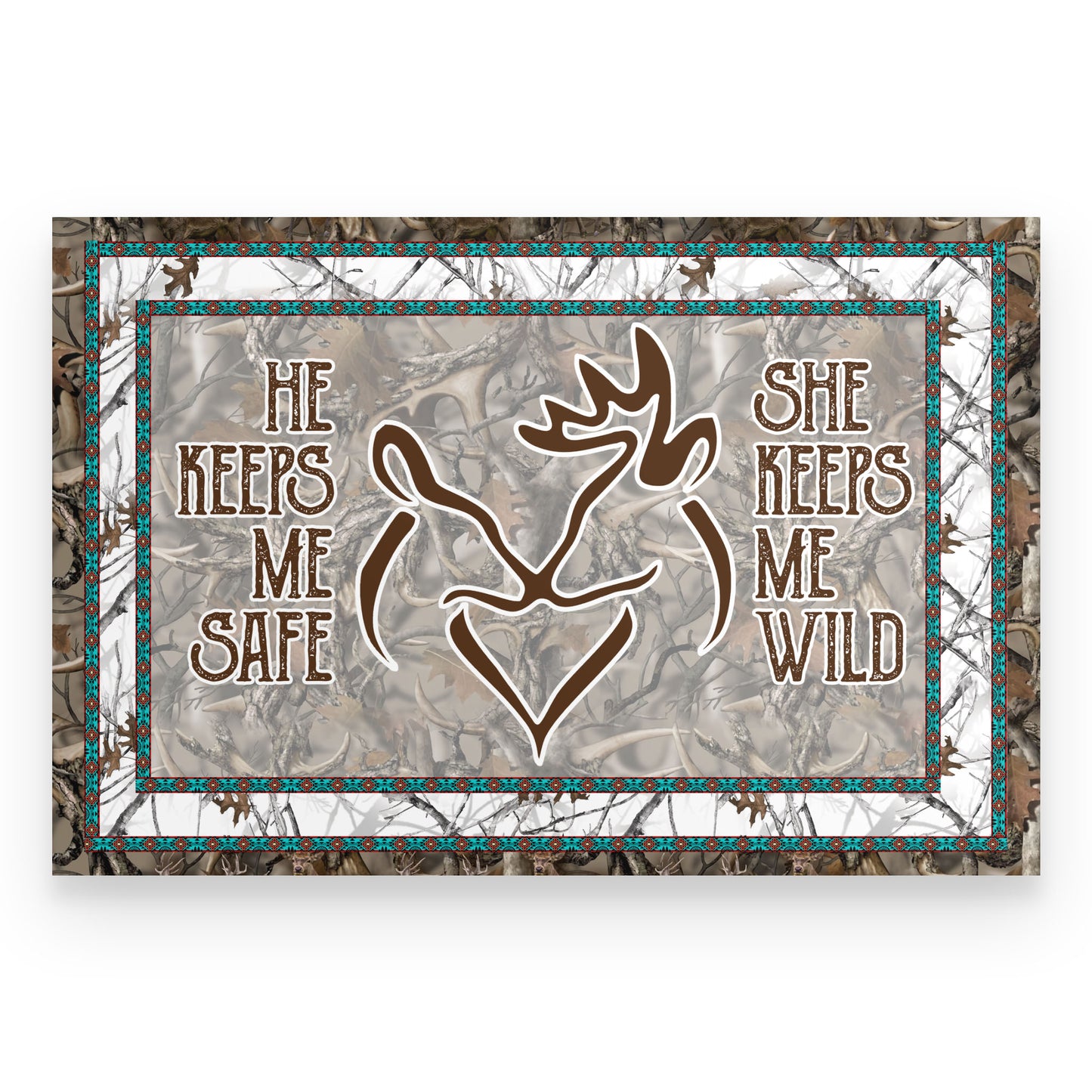 Deer Couple Canvas- Wedding Anniversary TA