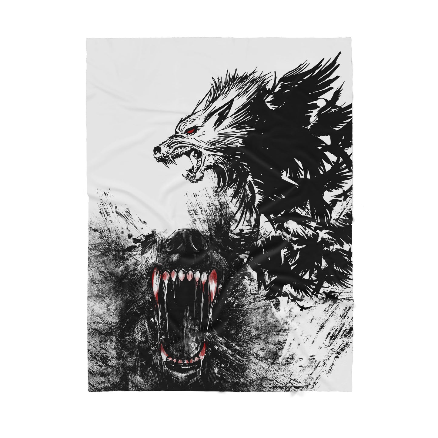 Custom Blanket Wolf Sherpa Blanket ML