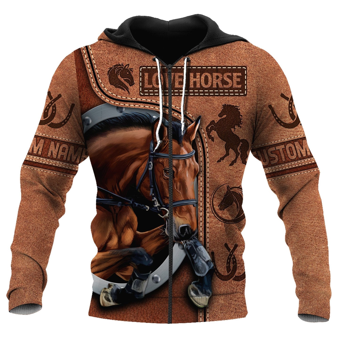 Customize Name Horse 3D All Over Printed Unisex Shirt