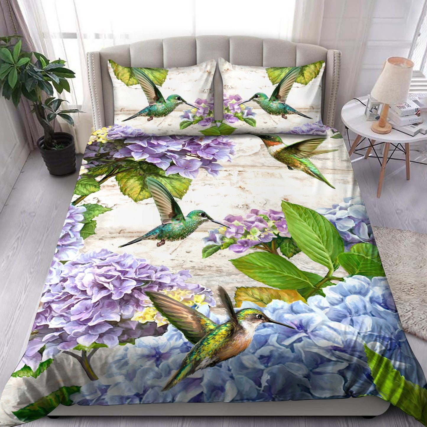 Hummingbird Art Bedding Set