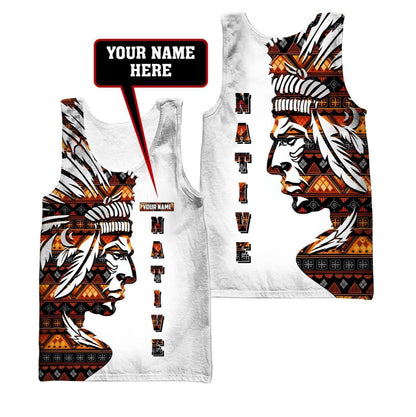 Customize Name Native American 3D All Over Printed Unisex Shirts