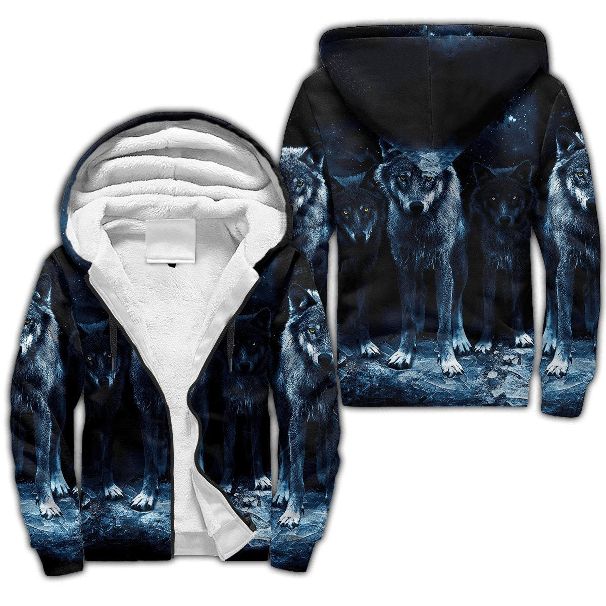Wolf 3D All Over Printed Unisex Shirts