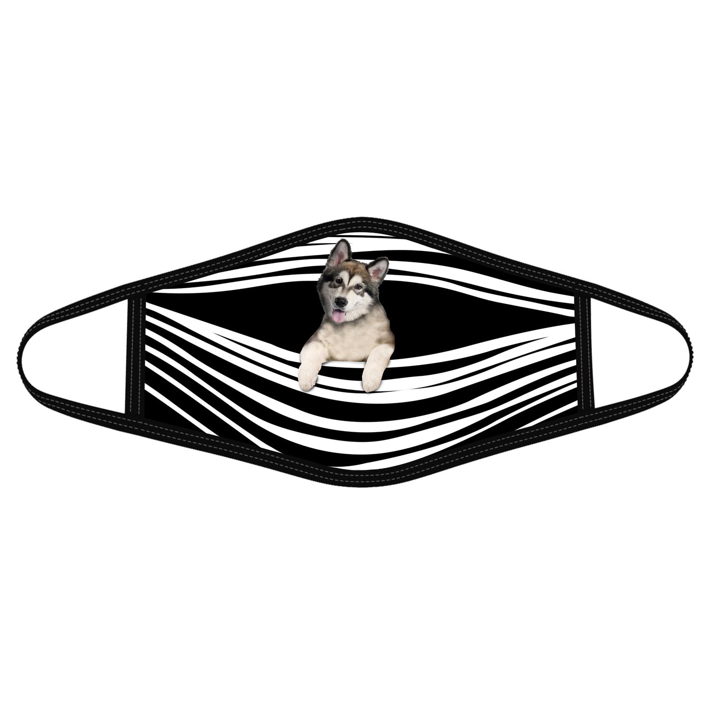 Husky Stripes All-Over-Print Face Mask DL
