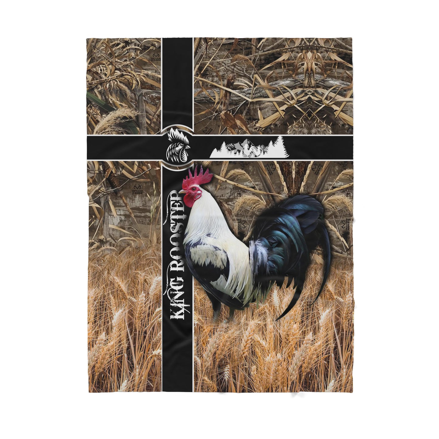 InfiniteStore 3D Printed Rooster Sherpa Blanket ML