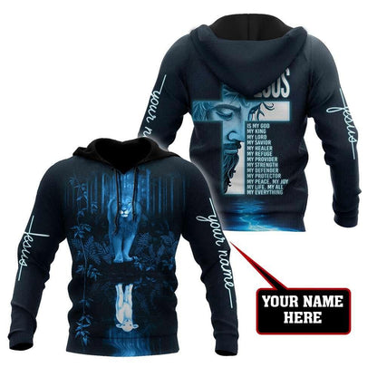 Premium Christian Jesus Lion Easter Personalized Name 3D All Over Printed Unisex Shirts HV