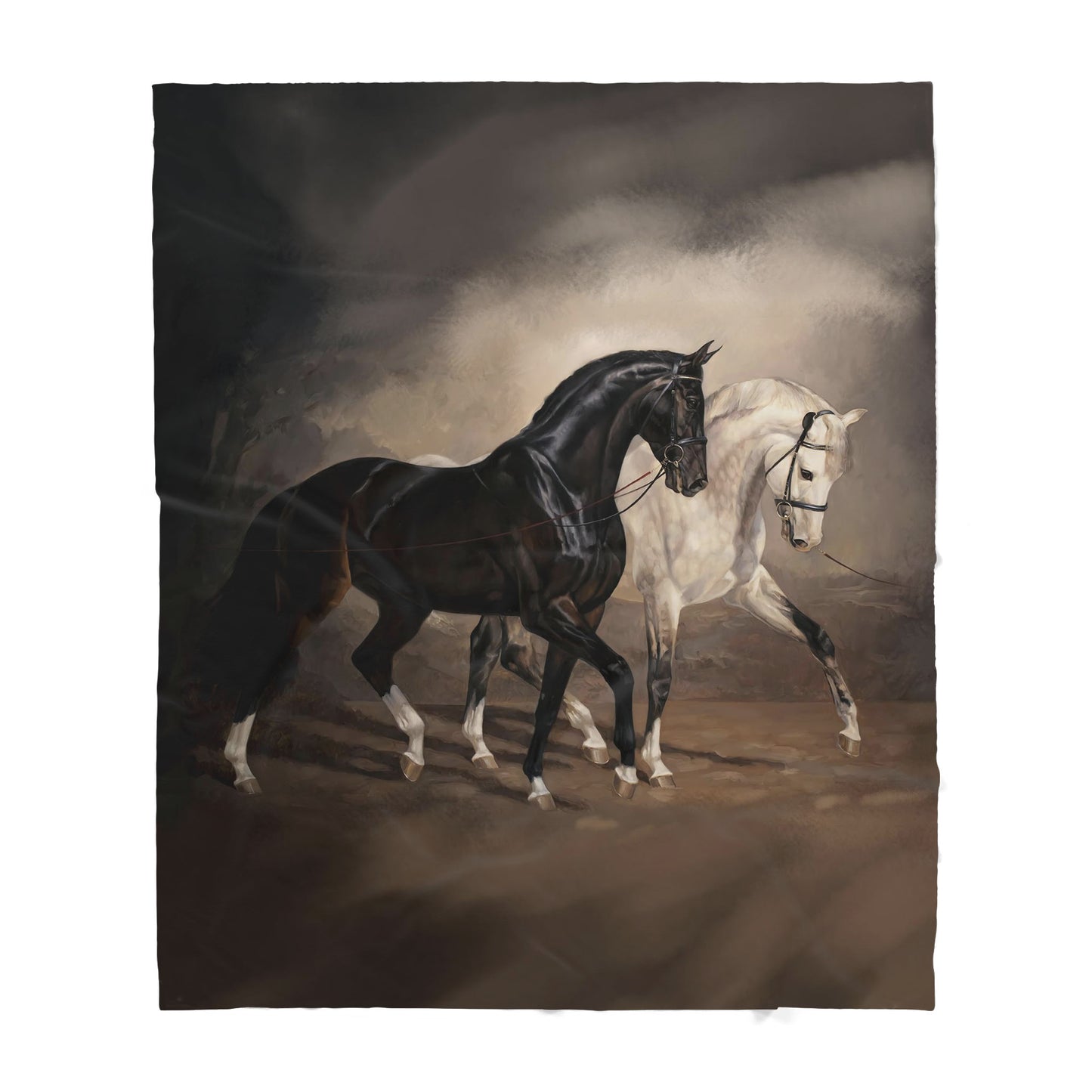 Custom Blanket Horse Sherpa Blanket TA