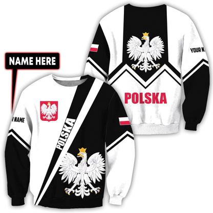 Personalized Polska 3D All Over Printed Unisex Hoodie