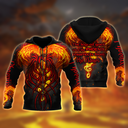 Phoenix Tattoo 3D All Over Printed Hoodie Shirt Limited by SUN AM200501 - Amaze Style™-Apparel