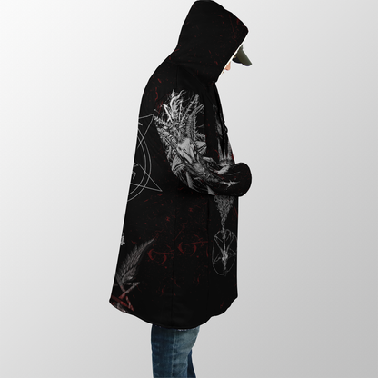 Satanic Hooded Coat MP851 - Amaze Style™-Apparel