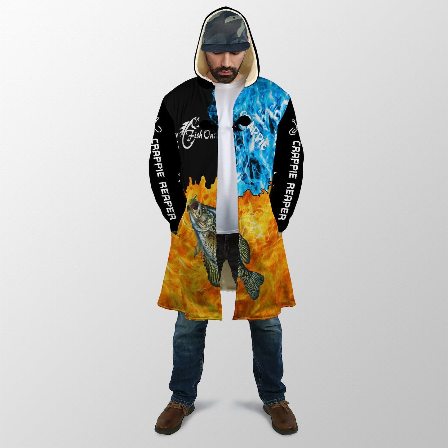 Fish reaper - Crappie on fire all over printed shirts for men and women HC5507 - Amaze Style™-Apparel