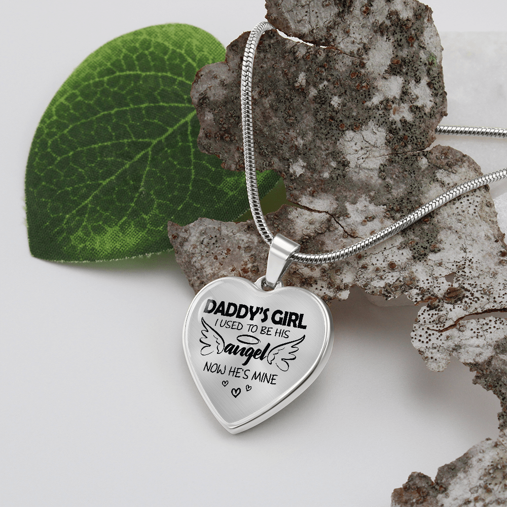 Daddy's Girl I Used To Be His Angel Heart Necklace