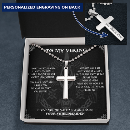 To My Viking, Viking Necklace For Men, Gift For Husband, Necklace For Boyfriend