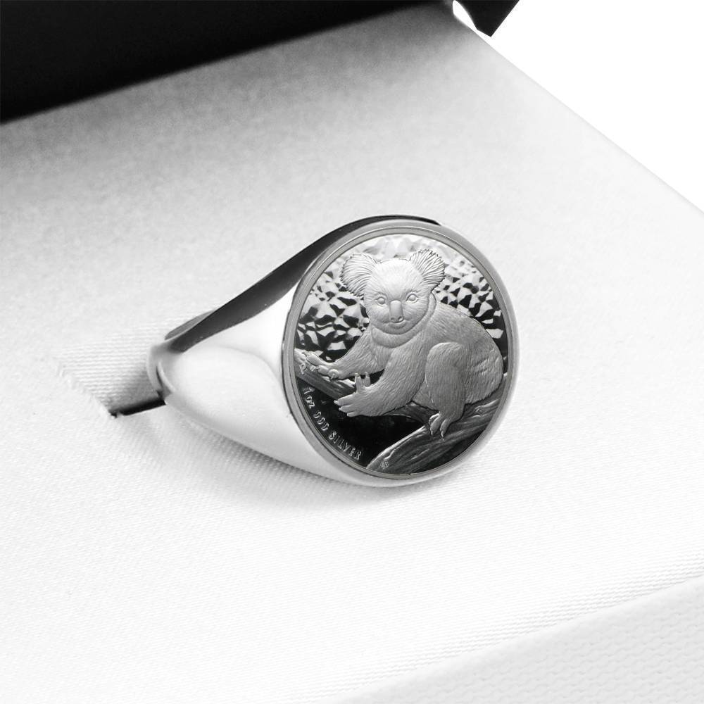 Koala Coin Ring Australia 09 K5 - Amaze Style™-RINGS