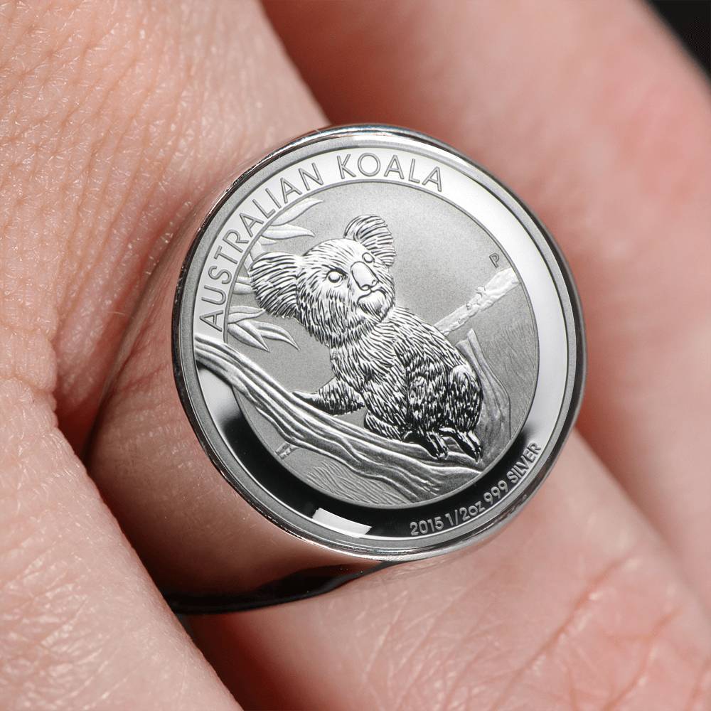 Koala Coin Ring Australia 08 K5 - Amaze Style™-RINGS