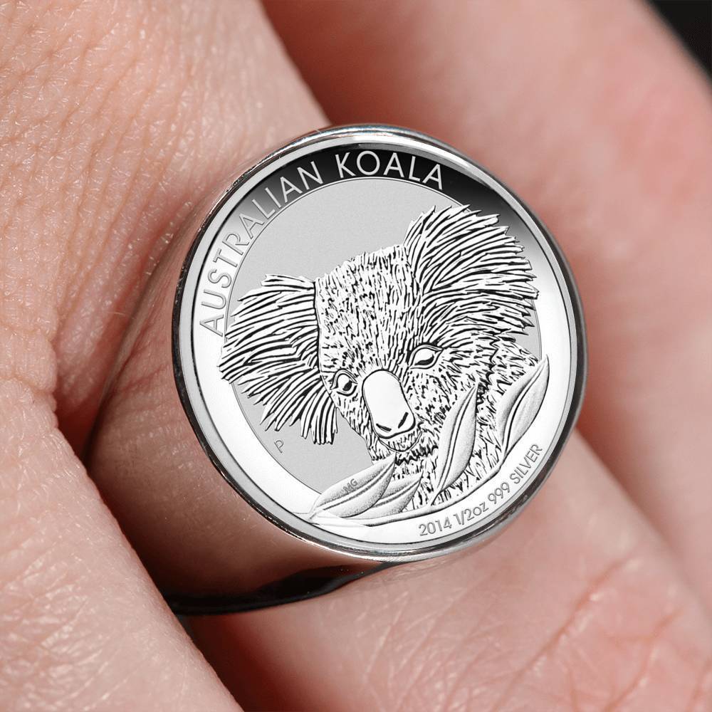 Koala Coin Ring Australia 04 K5 - Amaze Style™-RINGS