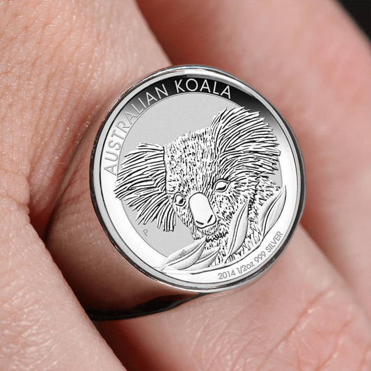Koala Coin Ring Australia 04 K5 - Amaze Style™-RINGS