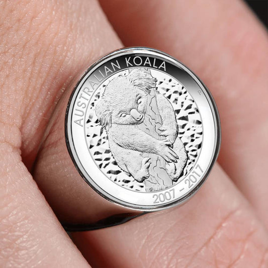 Koala Coin Ring Australia 03 K5 - Amaze Style™-RINGS