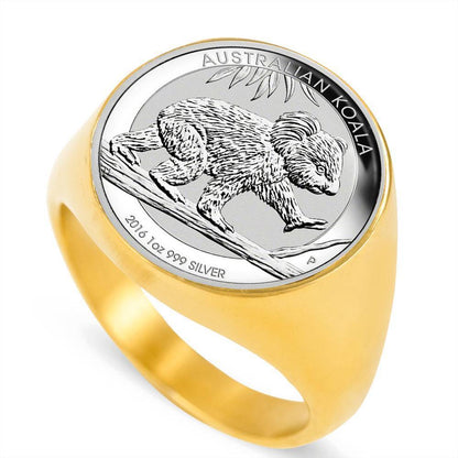Koala Coin Ring Australia K5 - Amaze Style™-RINGS