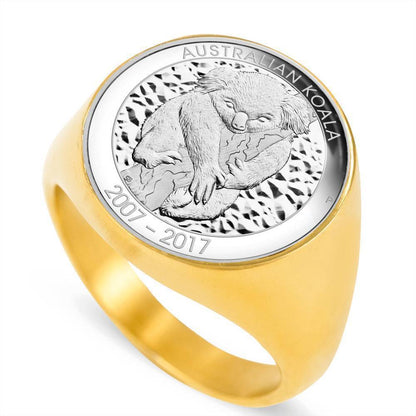 Koala Coin Ring Australia 03 K5 - Amaze Style™-RINGS