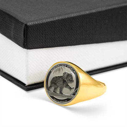 Koala Coin Ring Australia 02 K5 - Amaze Style™-RINGS