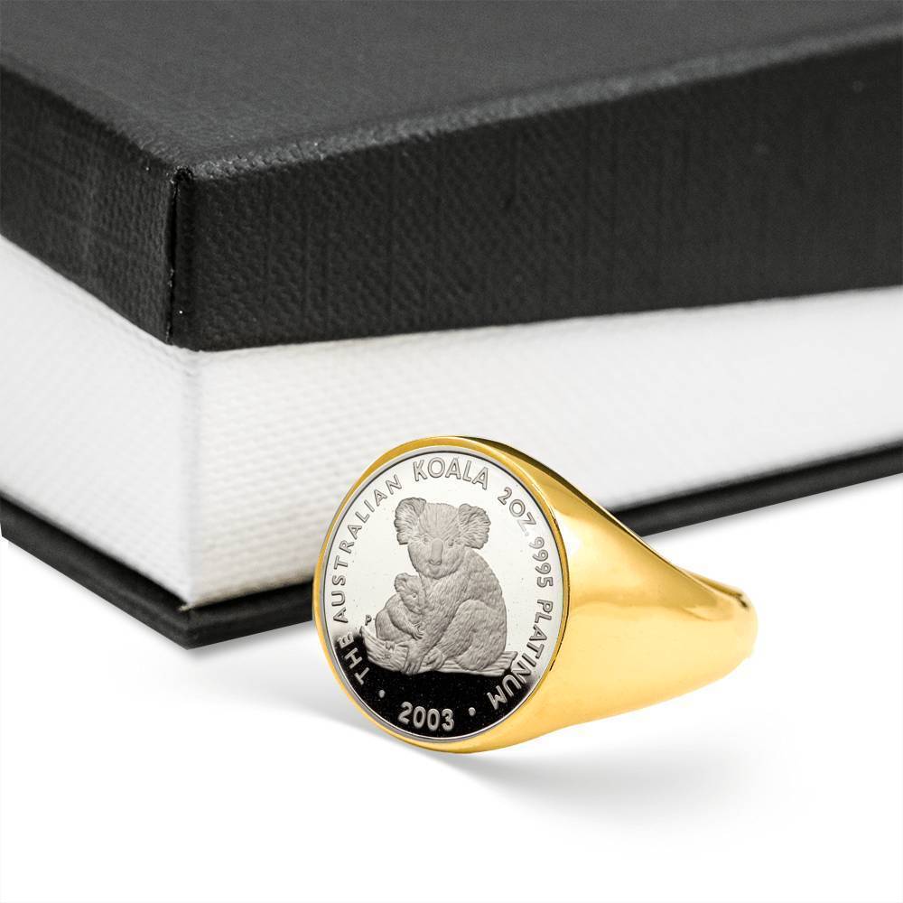 Koala Coin Ring Australia 07 K5 - Amaze Style™-RINGS