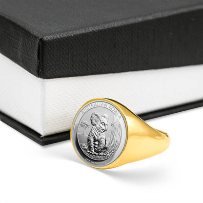 Koala Coin Ring Australia 06 K5 - Amaze Style™-RINGS