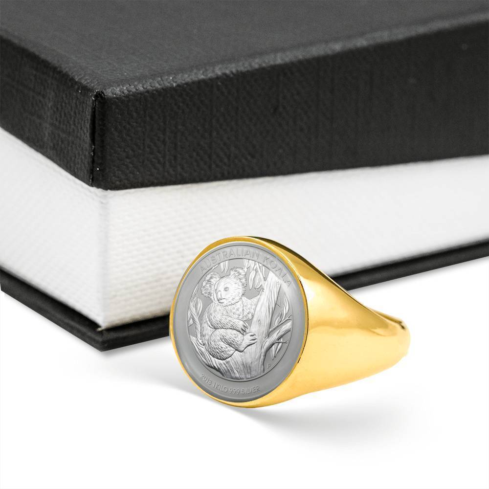 Koala Coin Ring Australia 10 K5 - Amaze Style™-RINGS