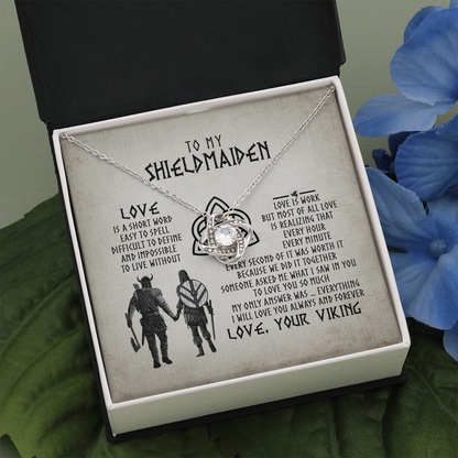 To My Shieldmaiden, Viking Jewelry, Gift For Wife, Viking Necklace