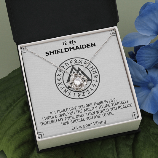 TO MY SHIELDMAIDEN NECKLACE, GIFT FOR VIKING WIFE, VIKING JEWELRY, LAGERTHA JEWELRY, VIKING NECKLACE WOMAN