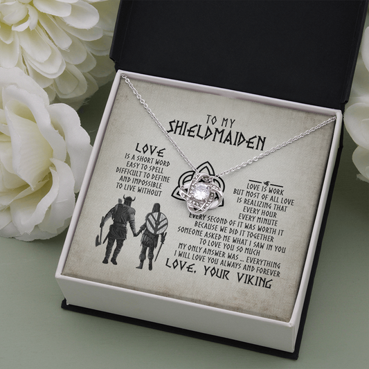 To My Shieldmaiden, Viking Jewelry, Gift For Wife, Viking Necklace