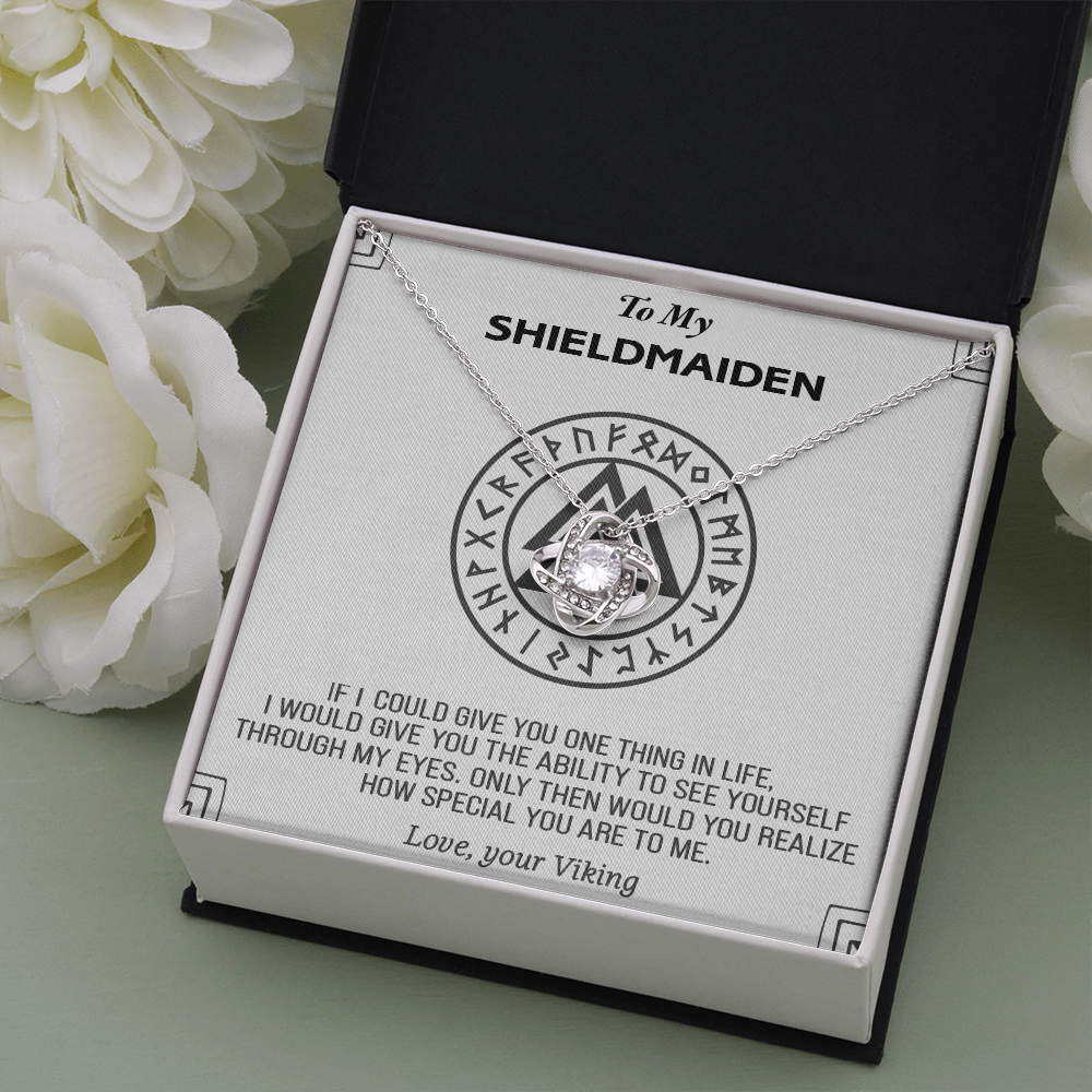TO MY SHIELDMAIDEN NECKLACE, GIFT FOR VIKING WIFE, VIKING JEWELRY, LAGERTHA JEWELRY, VIKING NECKLACE WOMAN