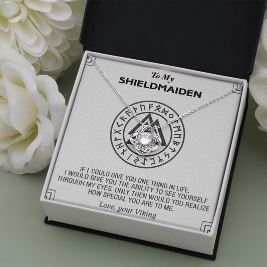 TO MY SHIELDMAIDEN NECKLACE, GIFT FOR VIKING WIFE, VIKING JEWELRY, LAGERTHA JEWELRY, VIKING NECKLACE WOMAN