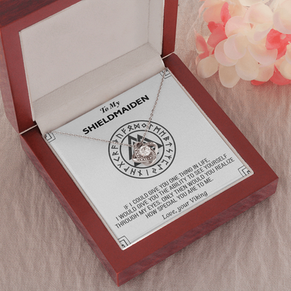 TO MY SHIELDMAIDEN NECKLACE, GIFT FOR VIKING WIFE, VIKING JEWELRY, LAGERTHA JEWELRY, VIKING NECKLACE WOMAN