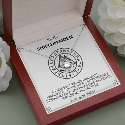 TO MY SHIELDMAIDEN NECKLACE, GIFT FOR VIKING WIFE, VIKING JEWELRY, LAGERTHA JEWELRY, VIKING NECKLACE WOMAN