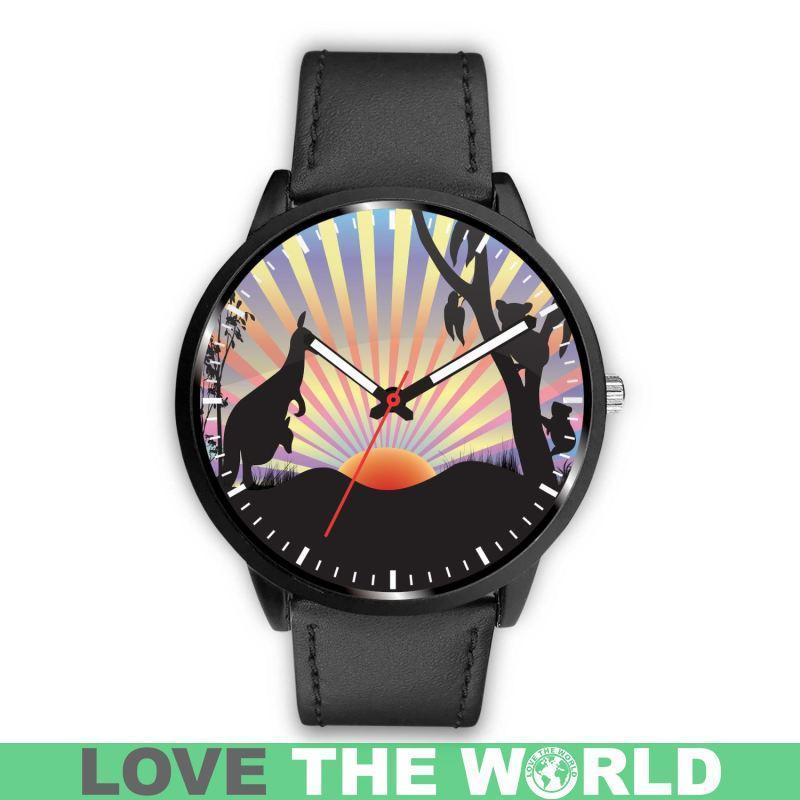 AUSTRALIA KANGAROO & KOALA LEATHER/STEEL WATCH K5 - Amaze Style™-LEATHER-STEEL WATCHES