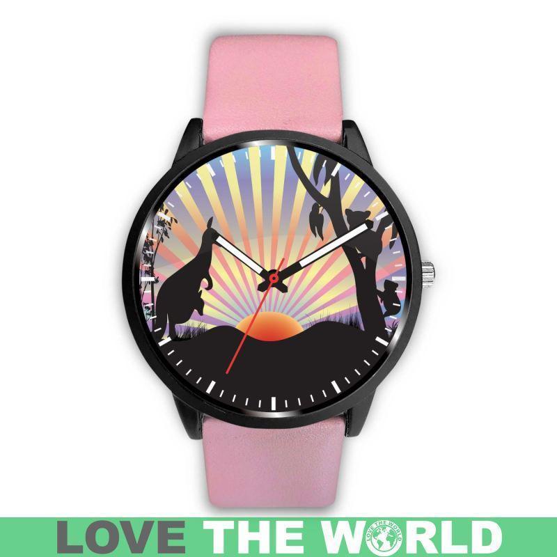 AUSTRALIA KANGAROO & KOALA LEATHER/STEEL WATCH K5 - Amaze Style™-LEATHER-STEEL WATCHES
