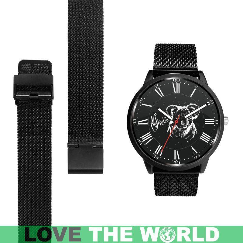 AUSTRALIA KOALA LEATHER/STEEL WATCH R1 - Amaze Style™-LEATHER-STEEL WATCHES