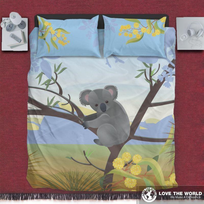 Koala on the tree australia bedding set K5 - Amaze Style™-BEDDING SETS