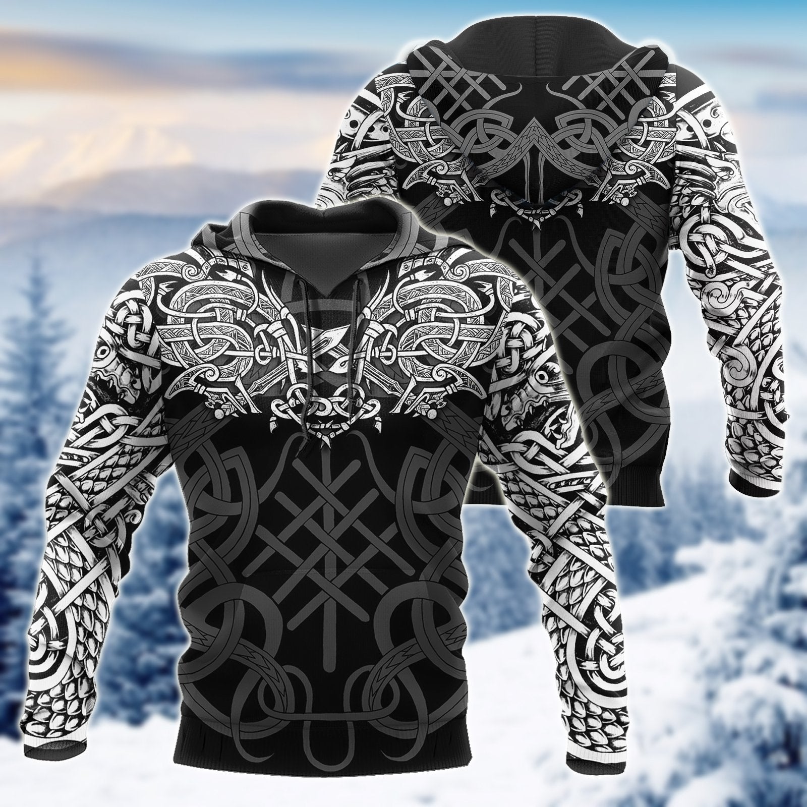 Celtic Dragon Tattoo Art 3D All Over Printed Shirts Hoodie AZ030102 - Amaze Style™-Apparel