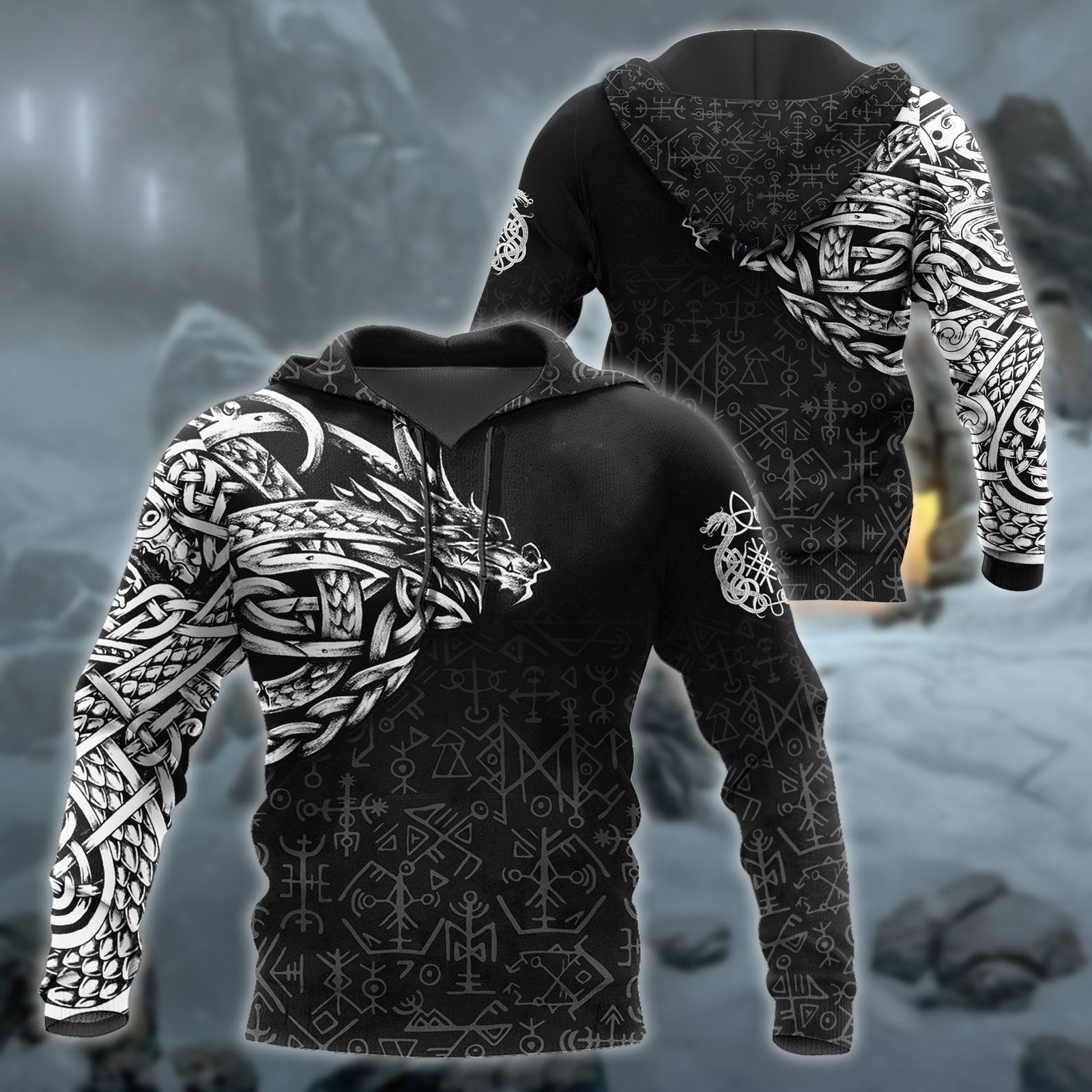 Celtic Dragon Tattoo Art 3D All Over Printed Shirts Hoodie AZ030104 - Amaze Style™-Apparel