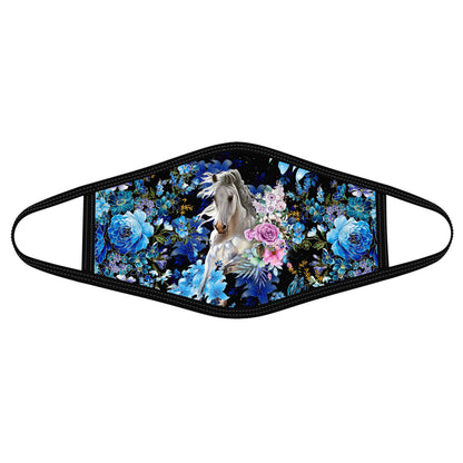 Horse Flower Face Mask DL